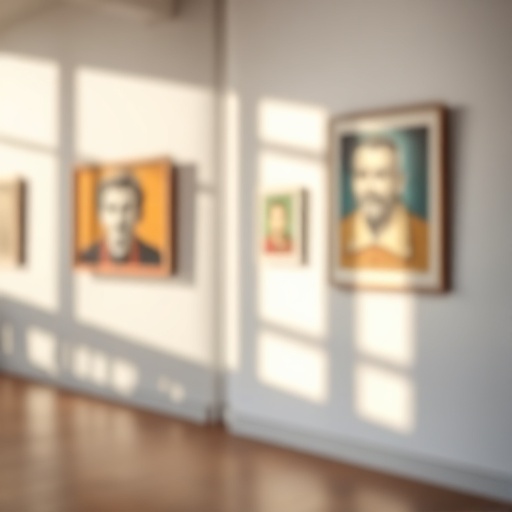 gallery wall with artwork