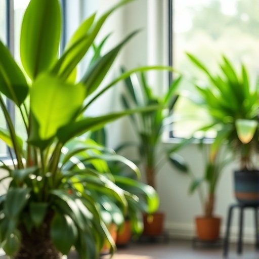 room with indoor plants