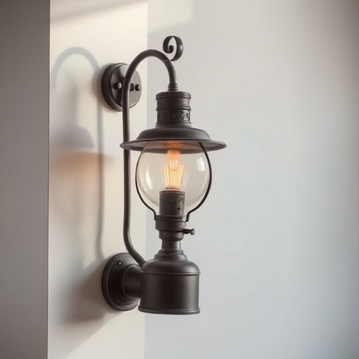 Vintage lamp on a side table