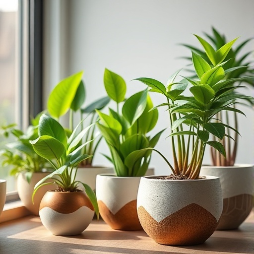 indoor plants in creative pots