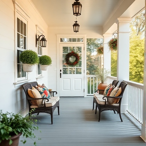 welcoming porch with comfortable seating