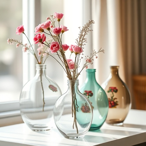 decorative vases as showpieces