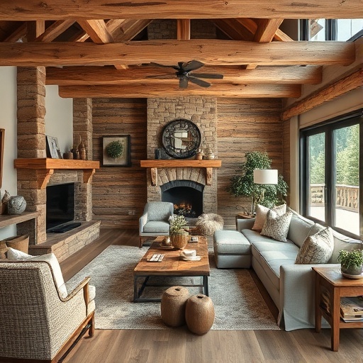 rustic living room decor