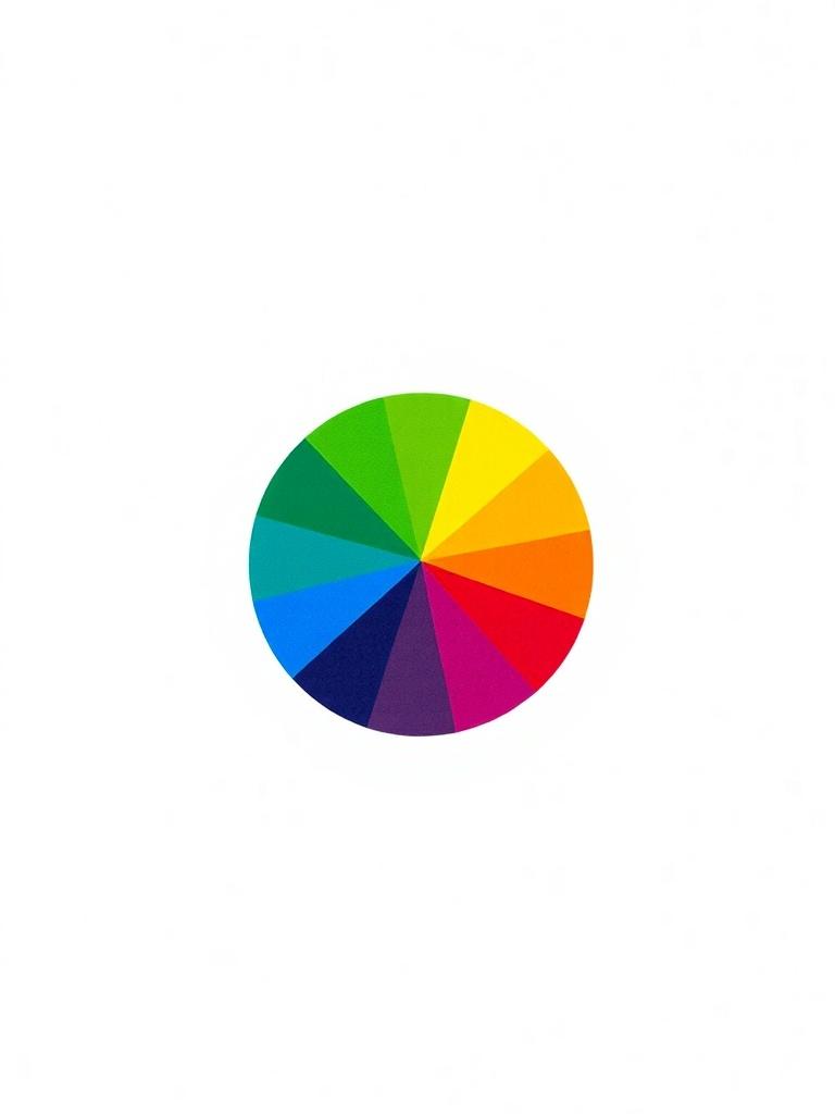 color wheel with primary, secondary, and tertiary colors