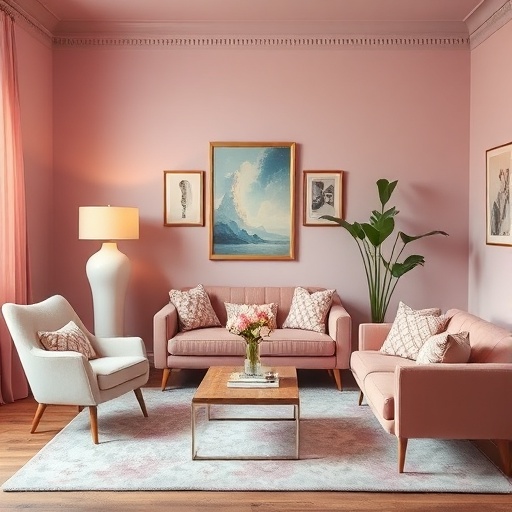 pastel furniture in a stylish room