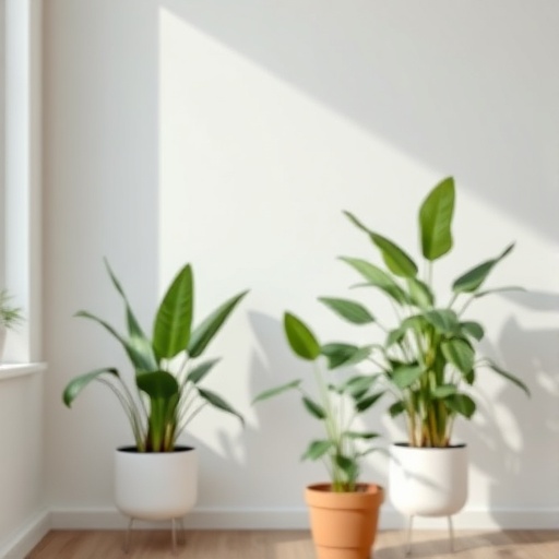 indoor plants in minimalist decor