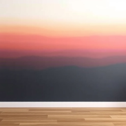 Ombre wall with gradient color transition