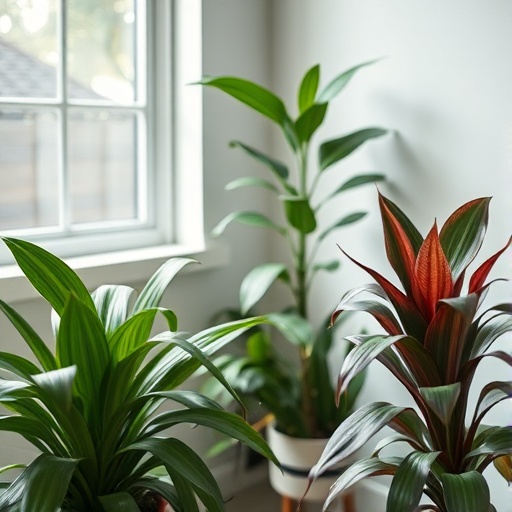 indoor plants in a small space