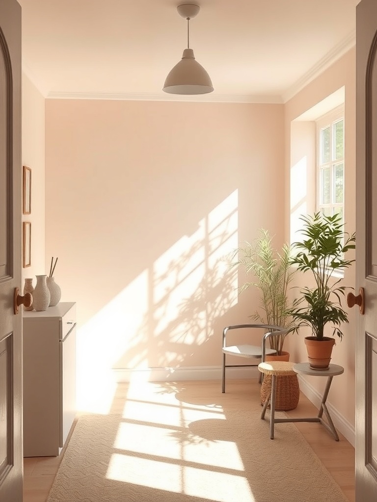 light-colored small room
