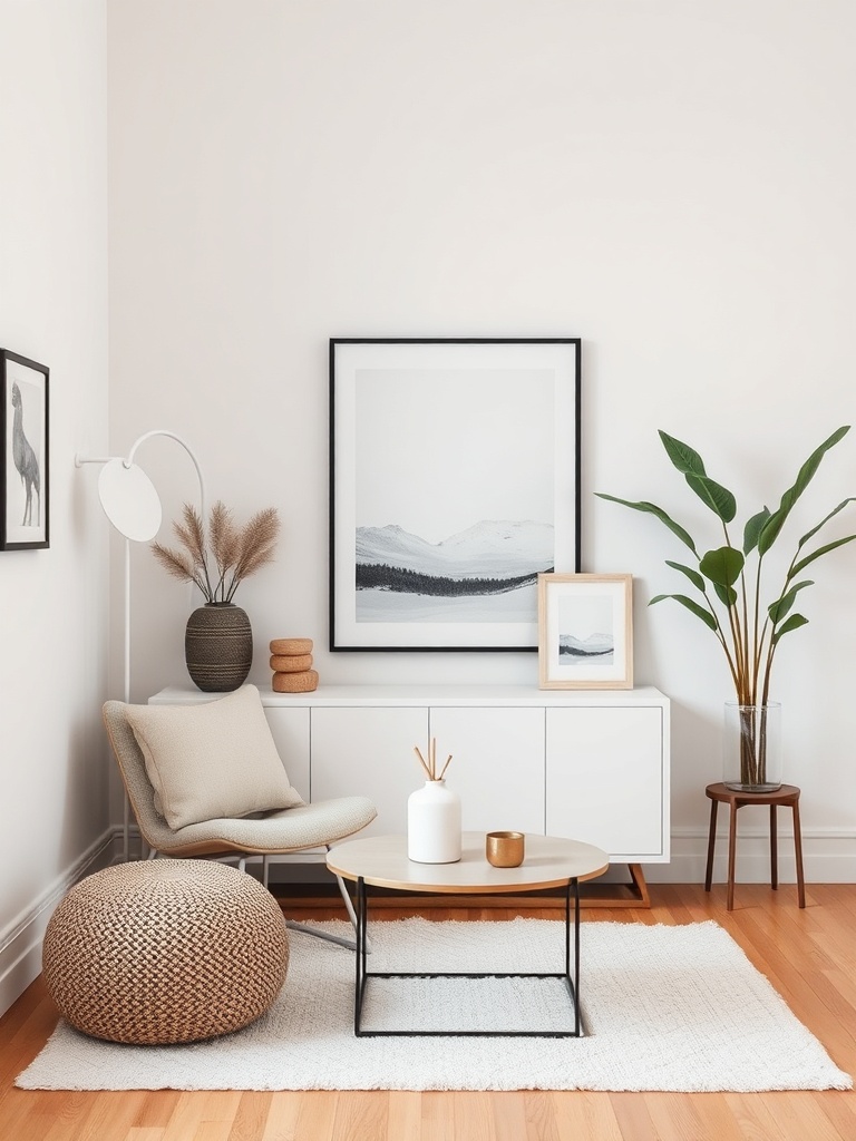 minimalist decor in a small room
