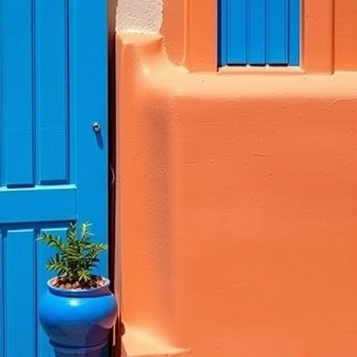 vibrant Mediterranean color palette