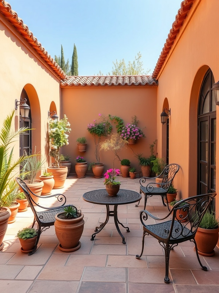 Spanish-inspired patio