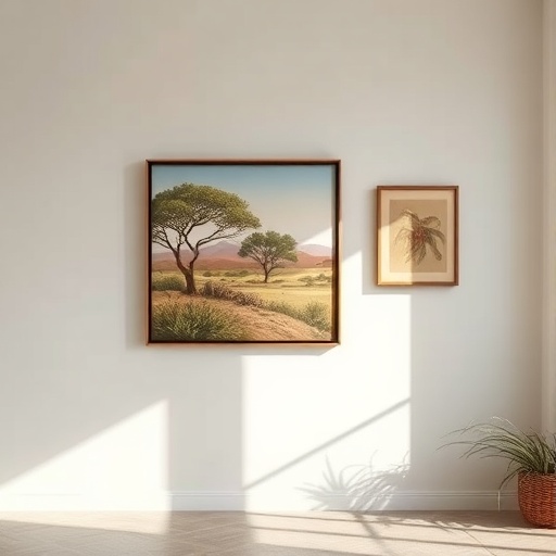 gallery wall with Southern artwork