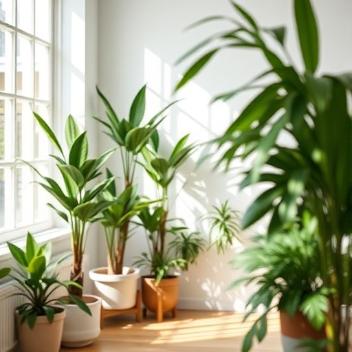 room with indoor plants