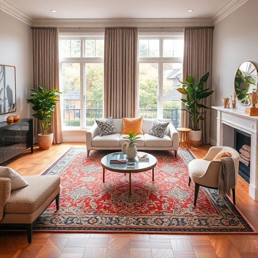 area rug defining space in a room