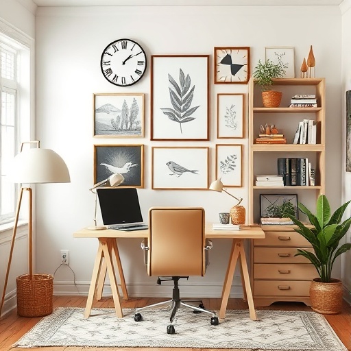 various decor styles in home office