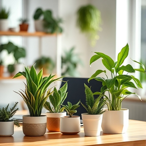 low-maintenance plants in home office