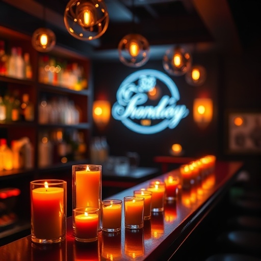 Ambient lighting in a bar