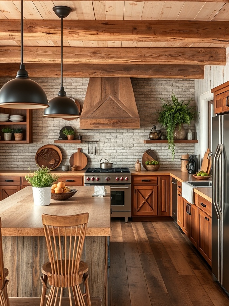 rustic decor with natural materials