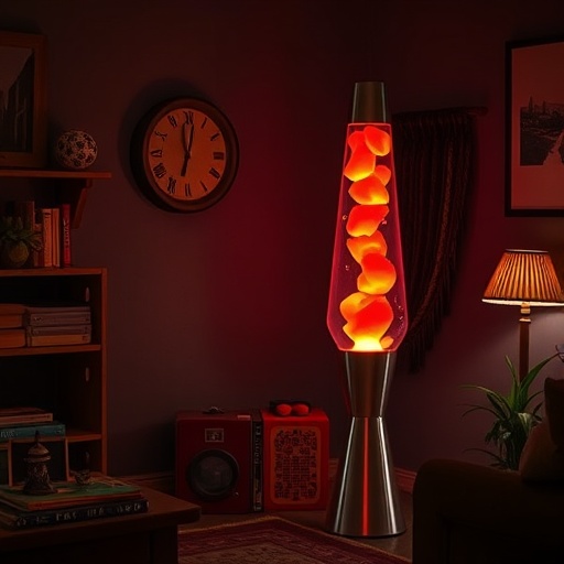 colorful lava lamp and retro lighting