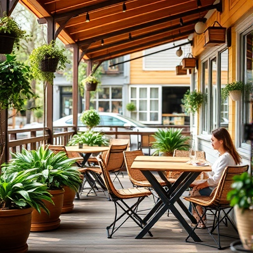 cozy outdoor seating area