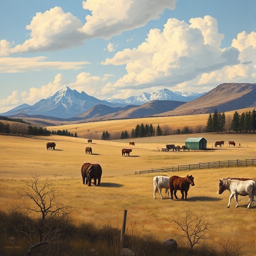 artwork depicting ranch life