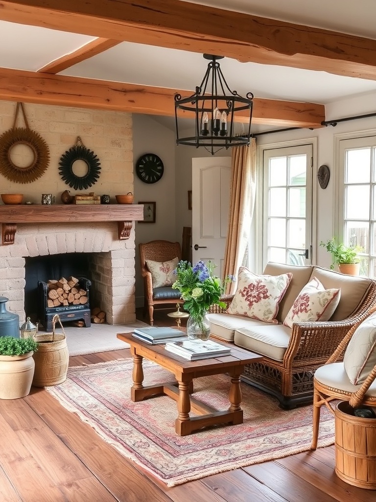 French country cottage interior