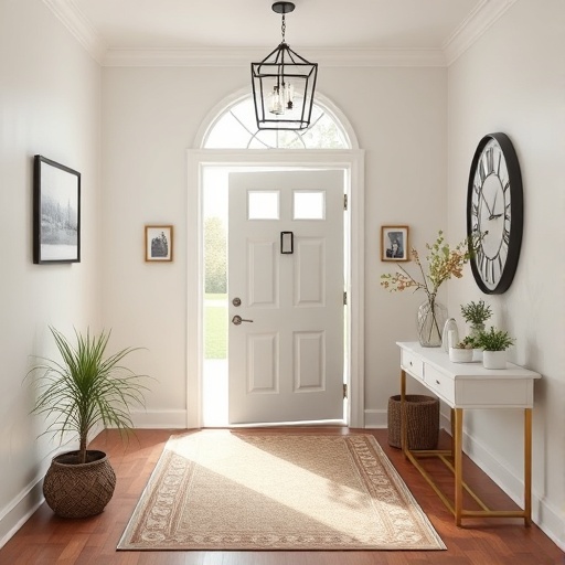 Personalized entryway with family photos