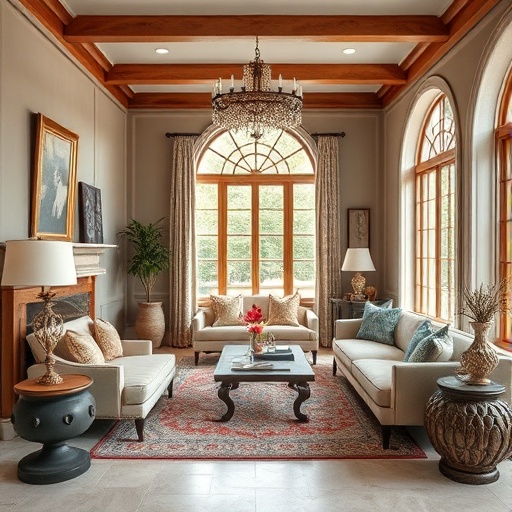 interior blending traditional and modern styles