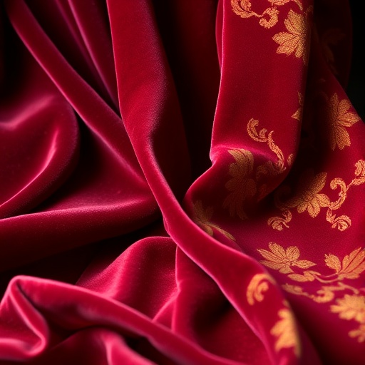 Luxurious velvet and brocade fabrics