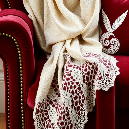 rich velvet and lace fabrics