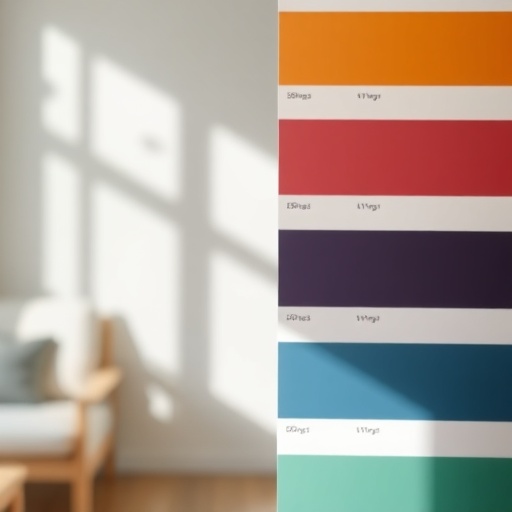 paint swatches for living room color palette