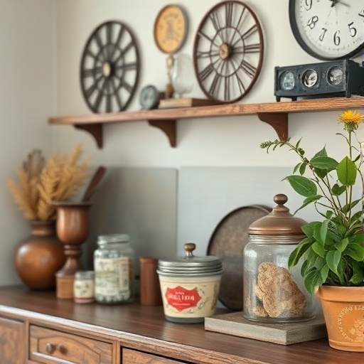 vintage decor items adding character to a space