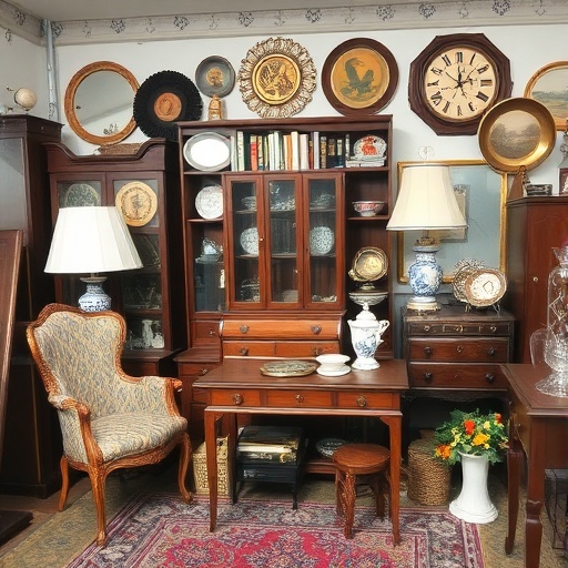 estate sale with vintage items