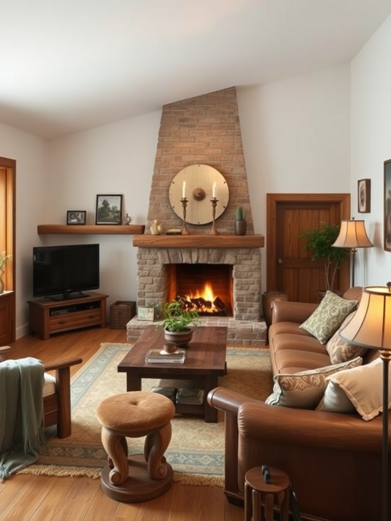 cozy rustic living room