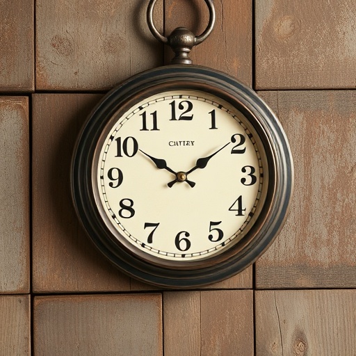 vintage-style wall clock