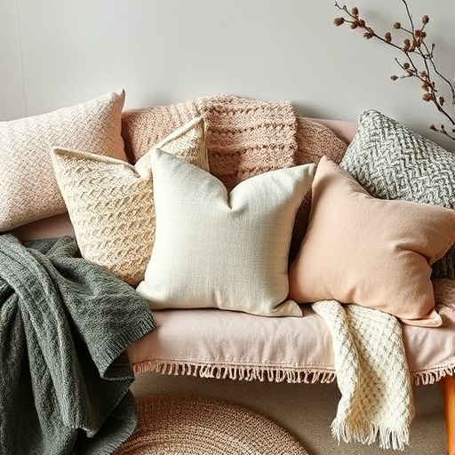 cozy textiles for girly decor