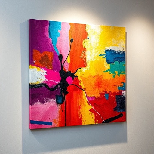 colorful abstract canvas art