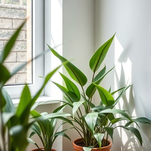 corner with indoor plants