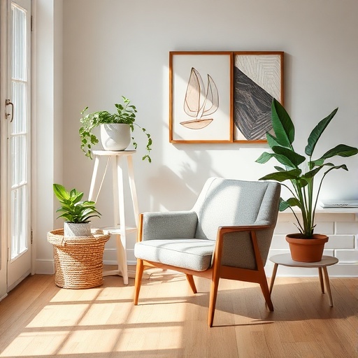 mid-century modern accent chair