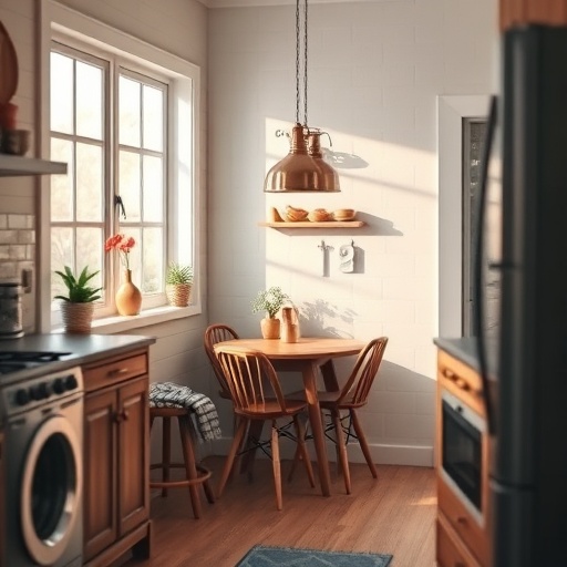 cozy nook in kitchen