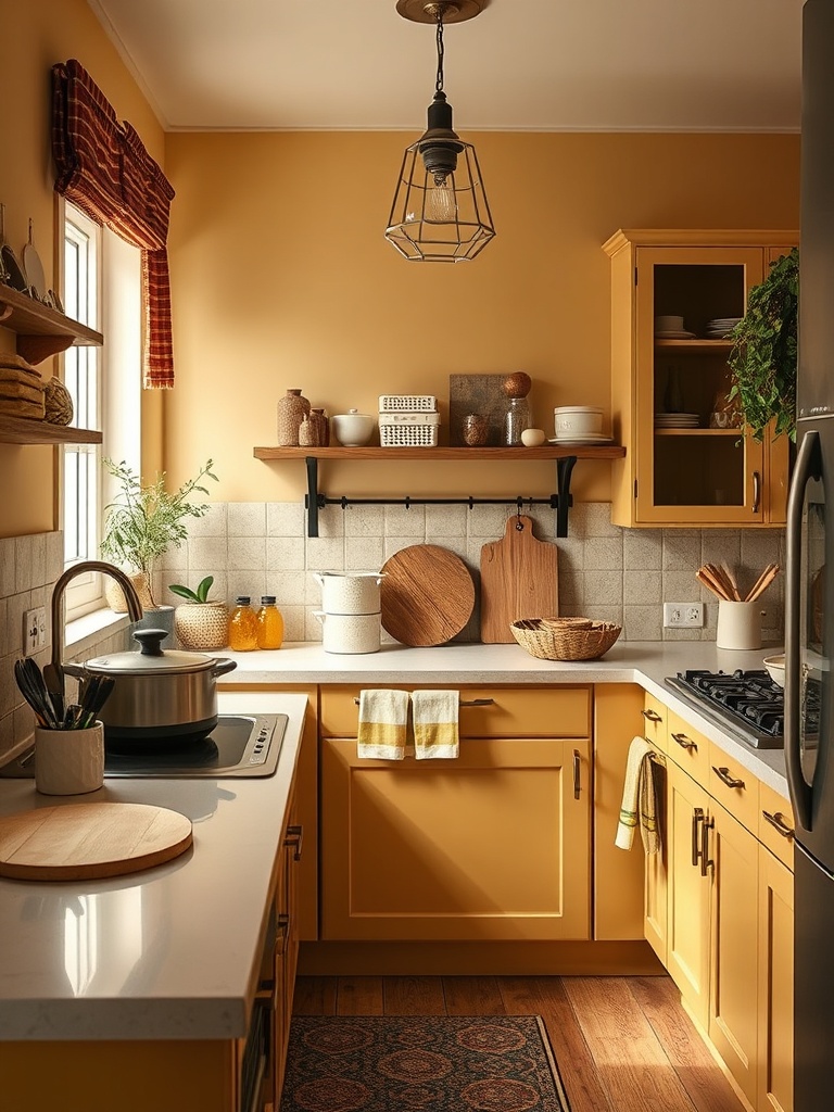 cozy kitchen with warm colors