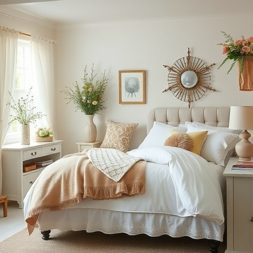 serene cottagecore bedroom