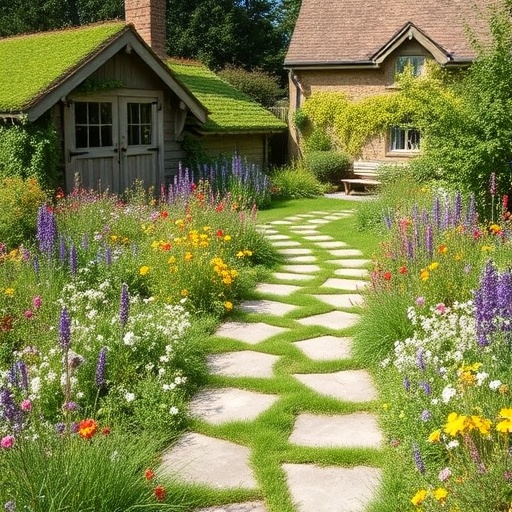 charming cottagecore garden