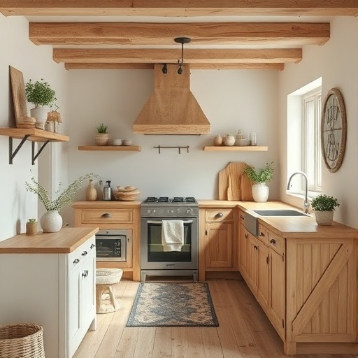 rustic cottagecore kitchen