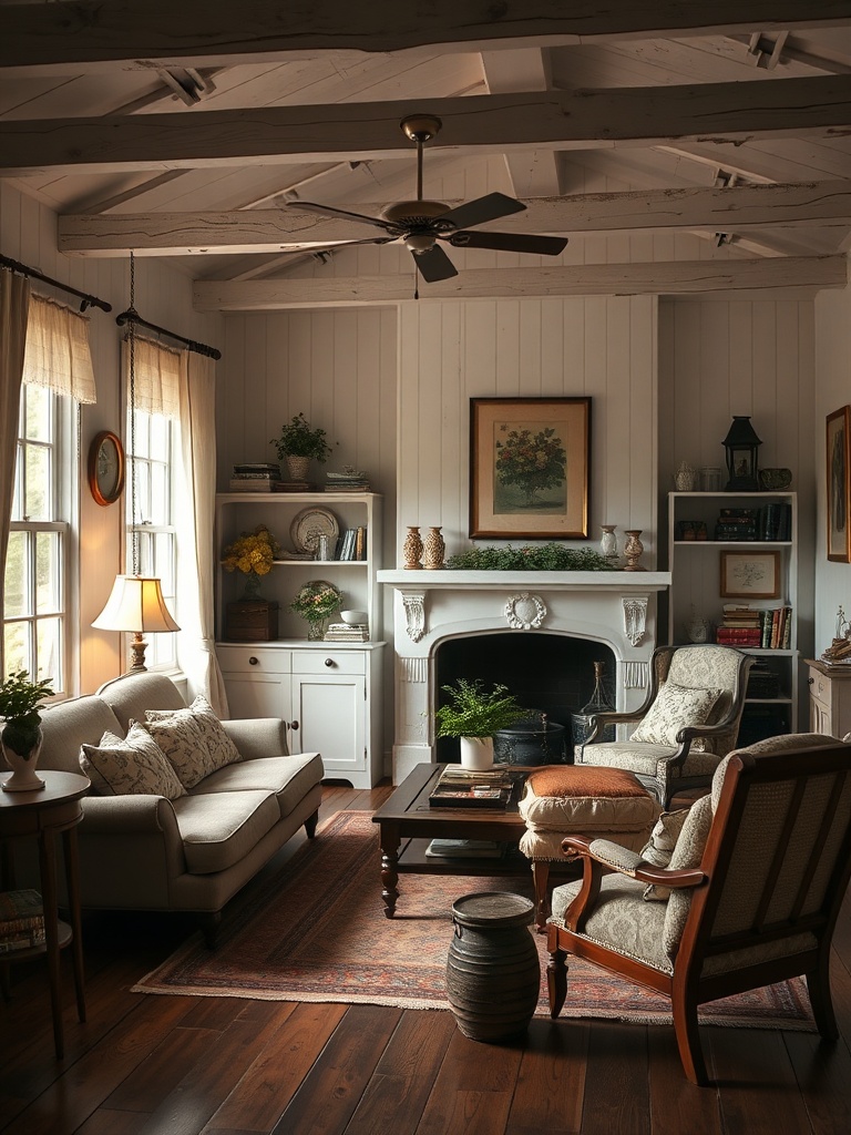 cozy cottagecore living room