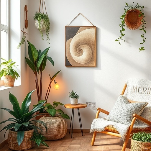 nature-inspired decor with plants