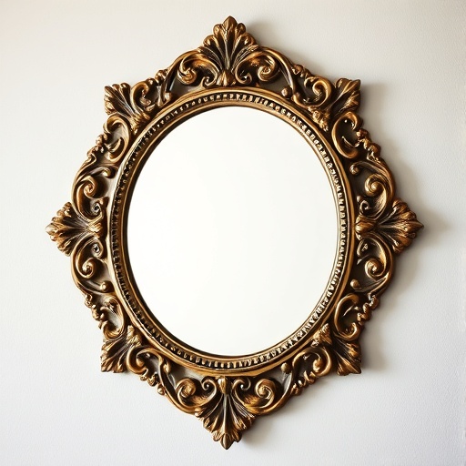 Decorative mirror with intricate frame