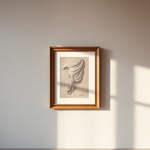 Gallery wall with framed artwork