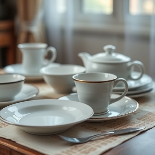 Mismatched vintage dinnerware